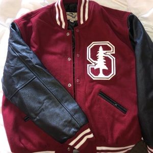 Stanford University Leather Varsity Jacket